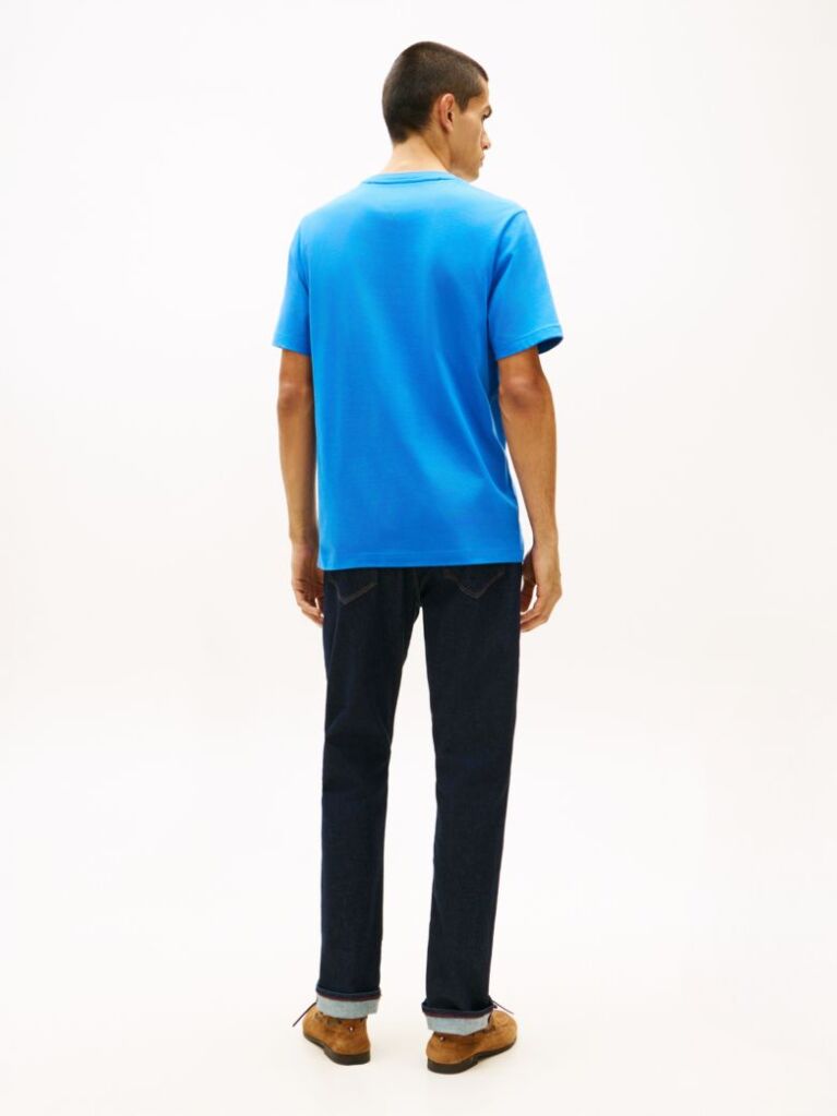 Blue Logo Jersey Crew Neck T-Shirt  Men