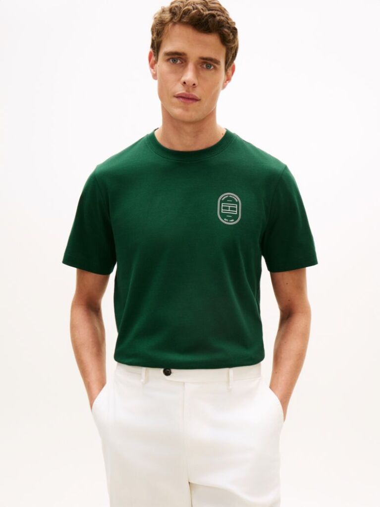 Green Logo Crew Neck T-Shirt  Men