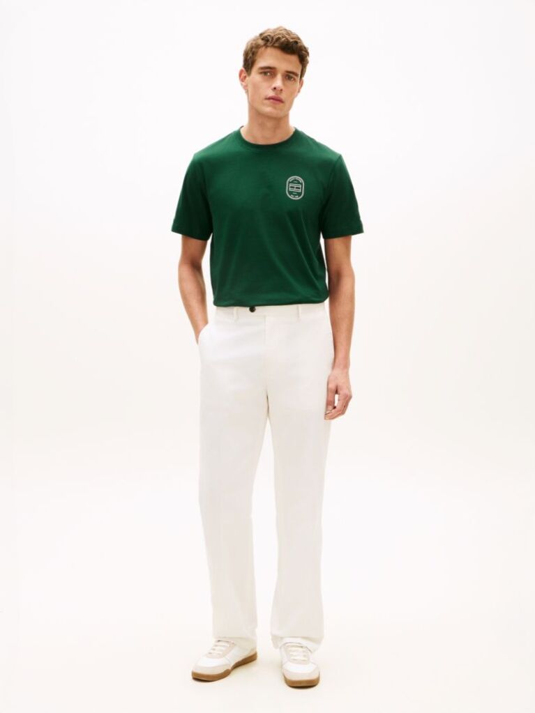 Green Logo Crew Neck T-Shirt  Men
