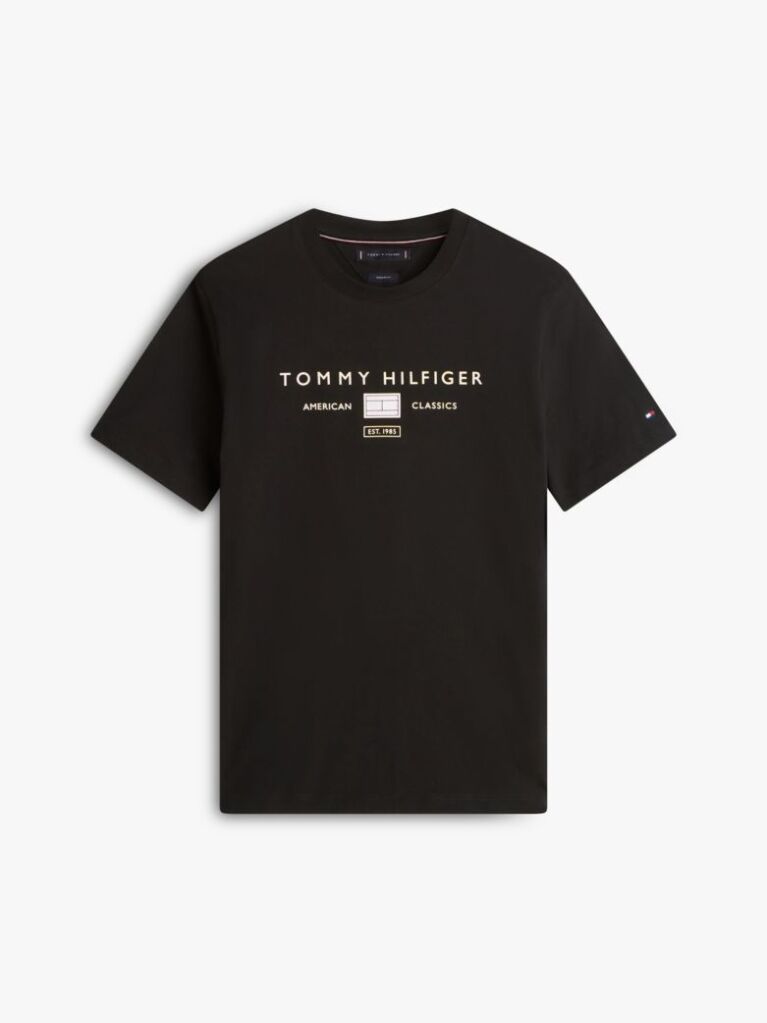 Black Jersey Logo T-Shirt  Men