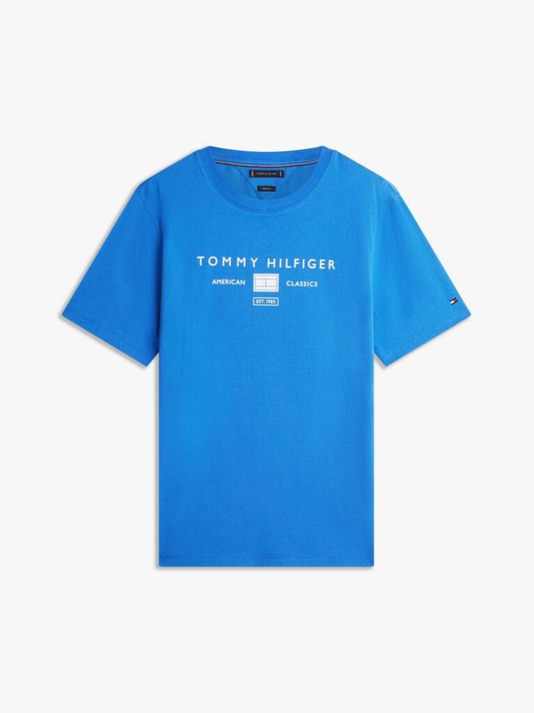 Μπλε T-Shirt Με Λογότυπο  Άνδρες