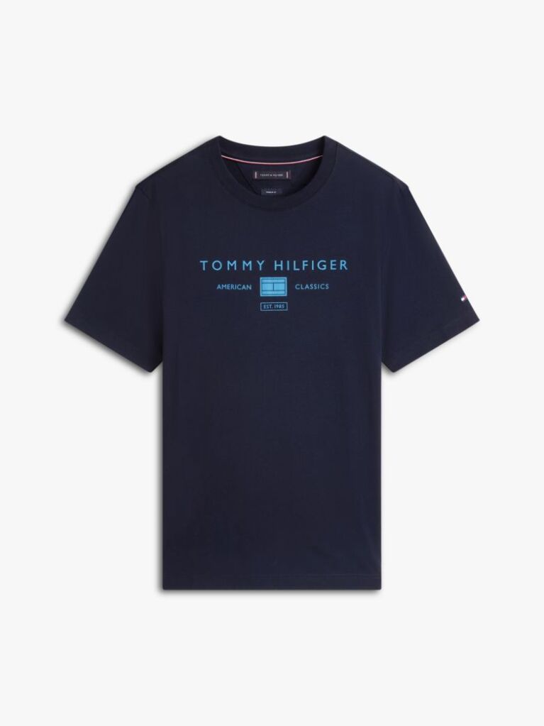Μπλε T-Shirt Με Λογότυπο  Άνδρες