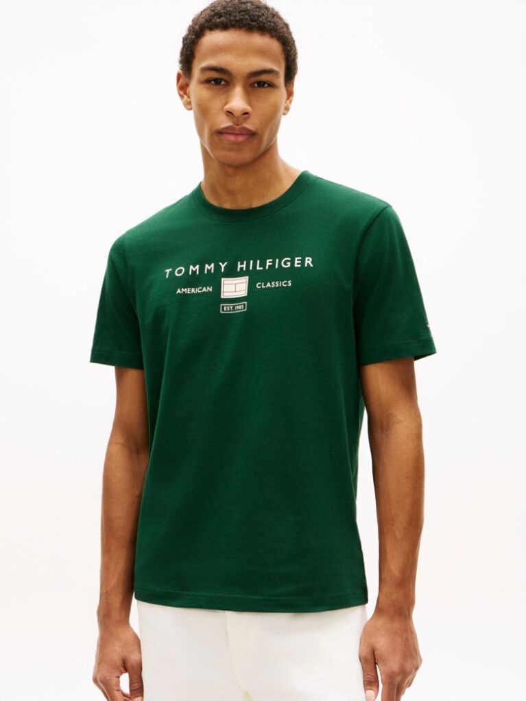 Πράσινο T-Shirt Με Λογότυπο  Άνδρες