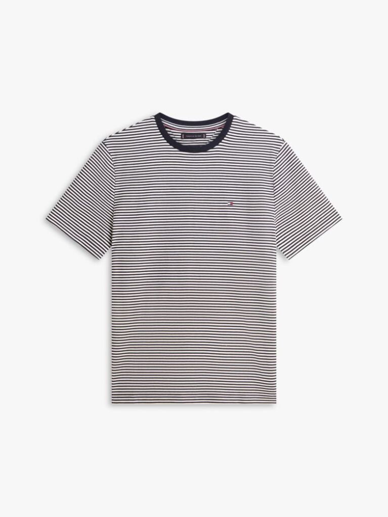 Multi Ριγέ T-Shirt Σε Κανονική Γραμμή Με Κλασική Λαιμόκοψη  Άνδρες