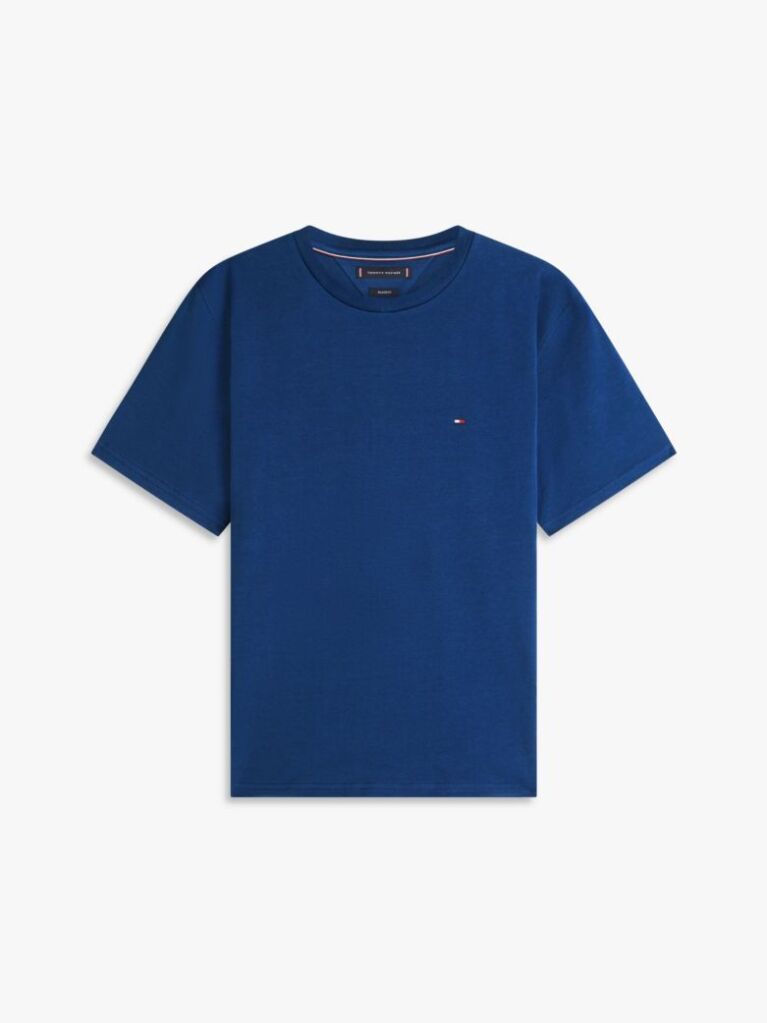 Blue Flag Embroidery Jersey Relaxed T-Shirt  Men