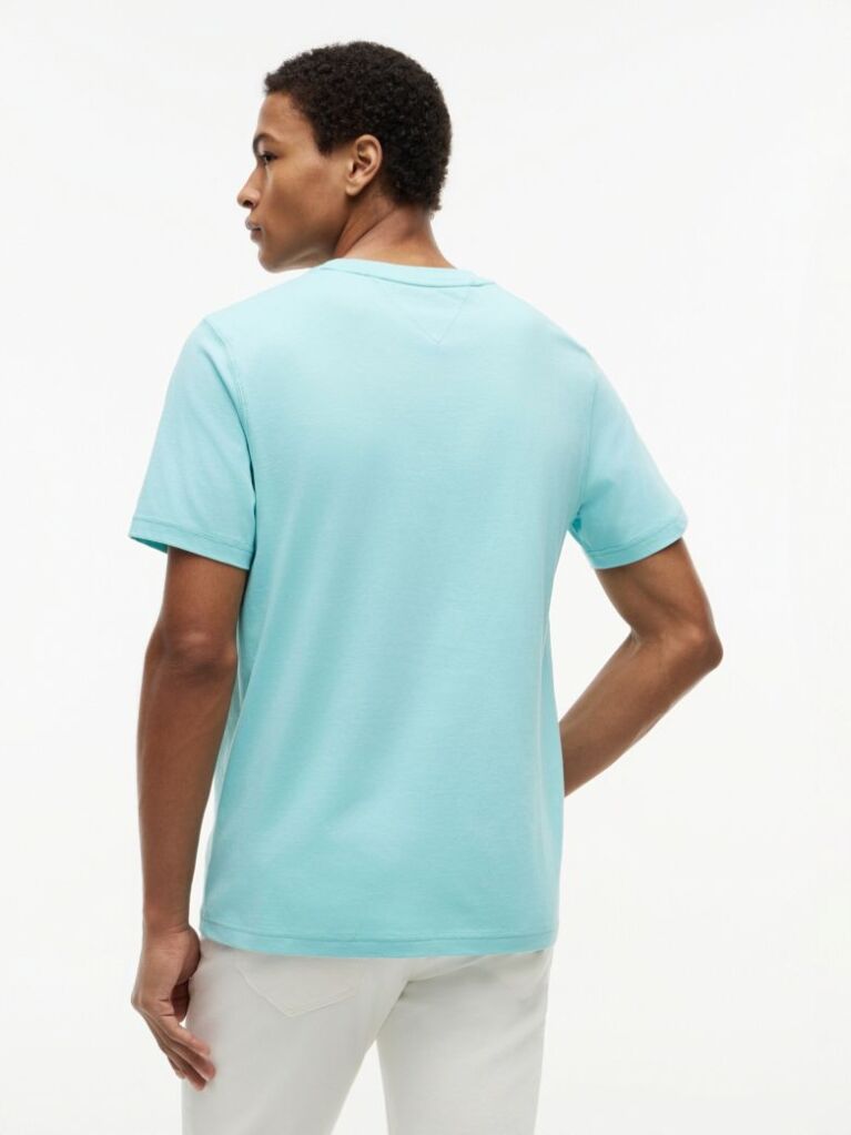 Blue Logo Graphic Crew Neck T-Shirt  Men
