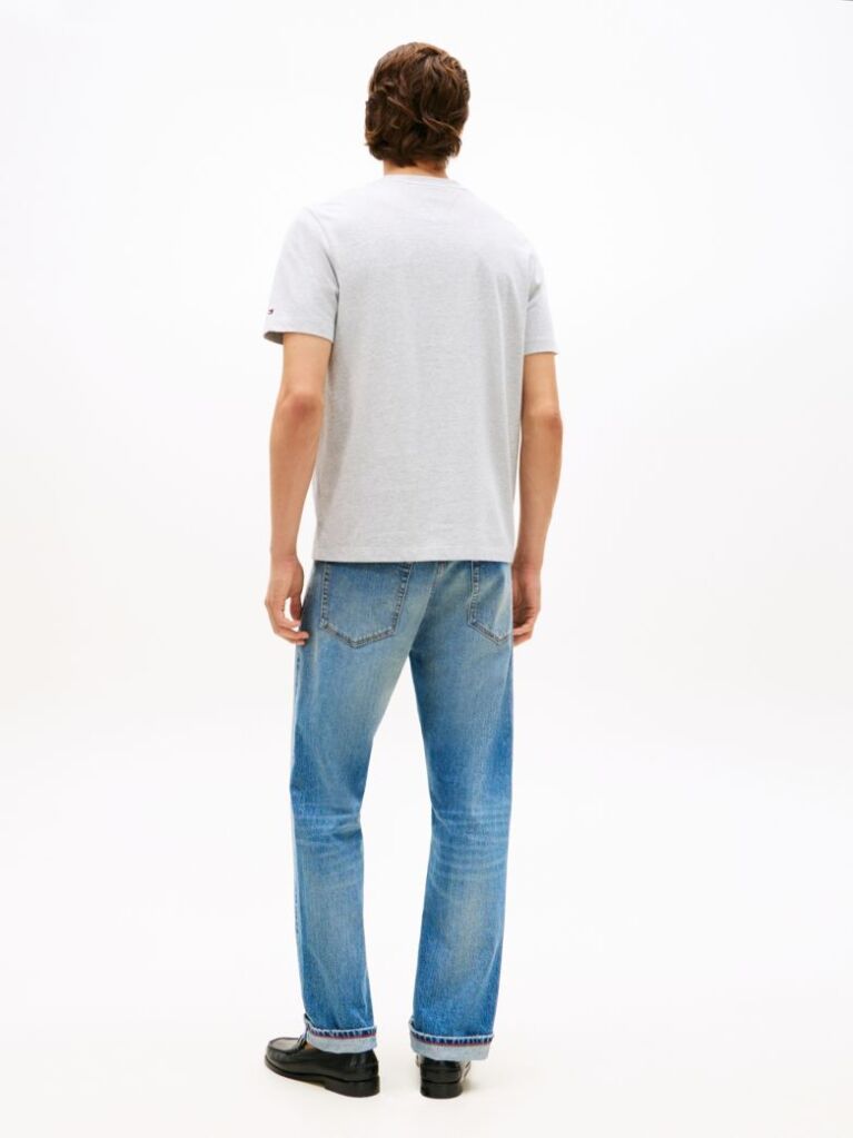 Grey Heritage Graphic Crew Neck T-Shirt  Men