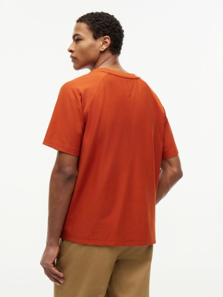 Orange Flag Raglan Sleeve Relaxed Jersey T-Shirt  Men