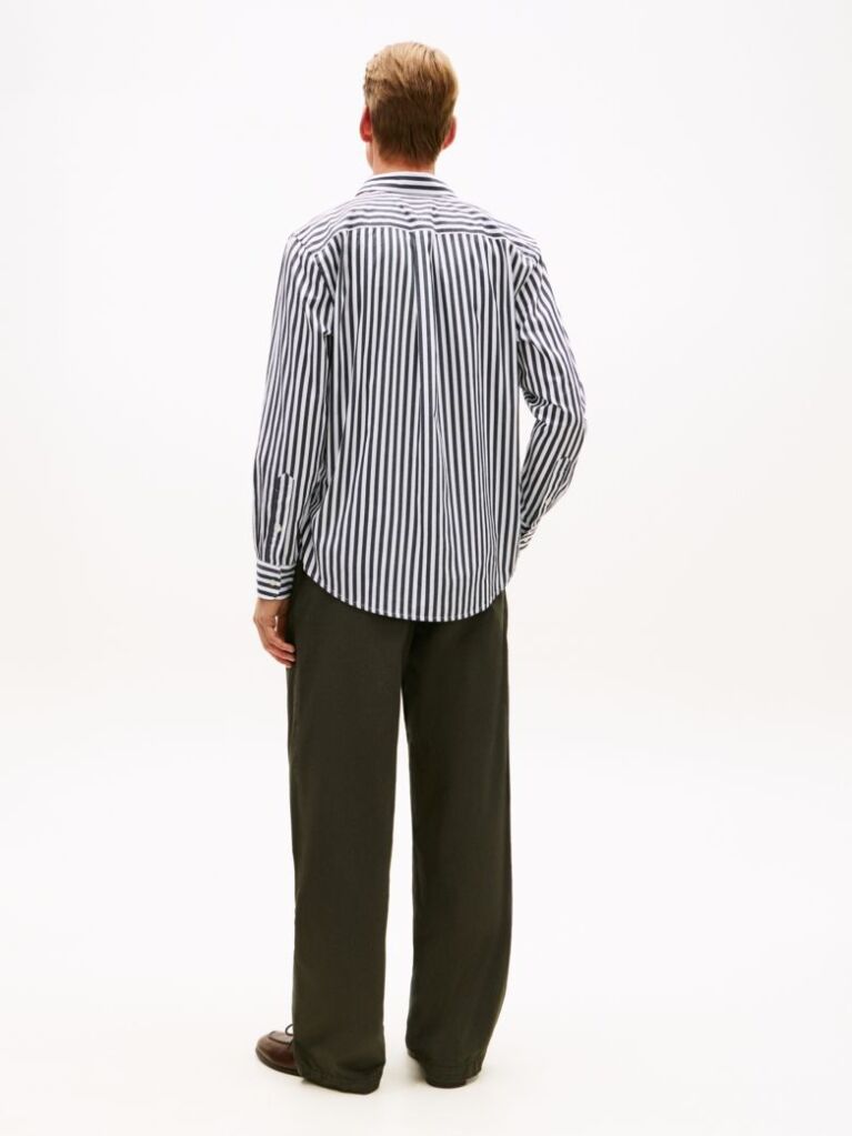 Multi TH Flex Regular Fit Stripe Poplin Shirt  Men