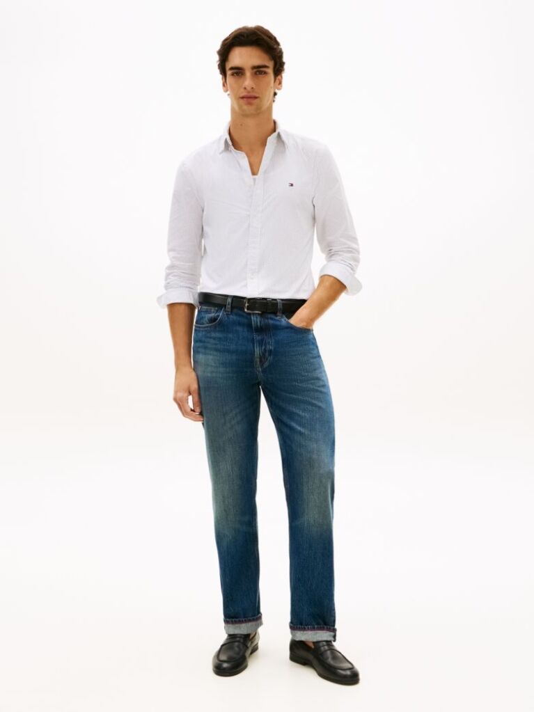 White TH Flex Slim Fit Button-Down Shirt  Men