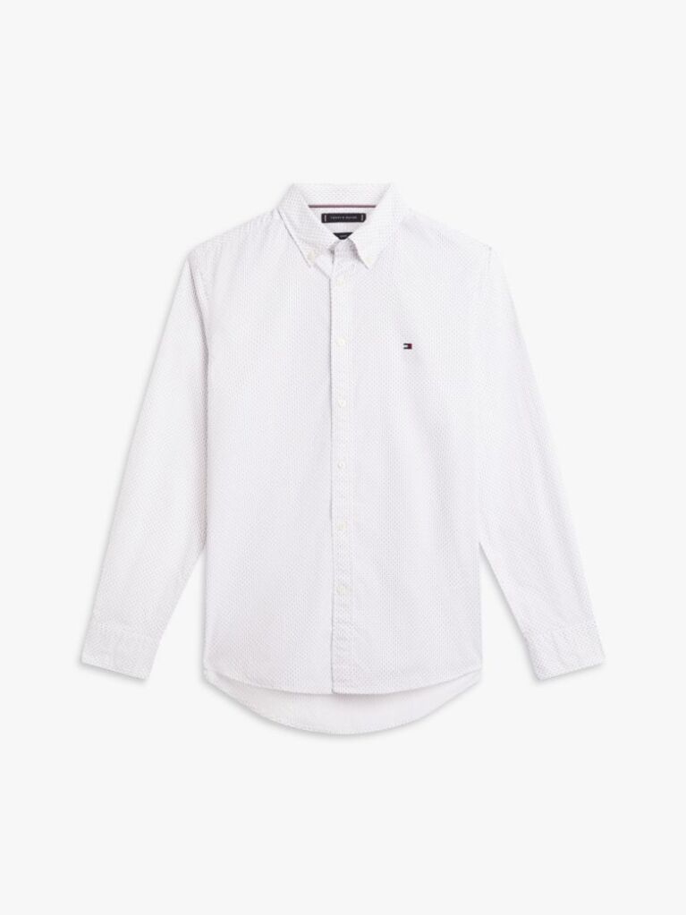 White TH Flex Slim Fit Button-Down Shirt  Men
