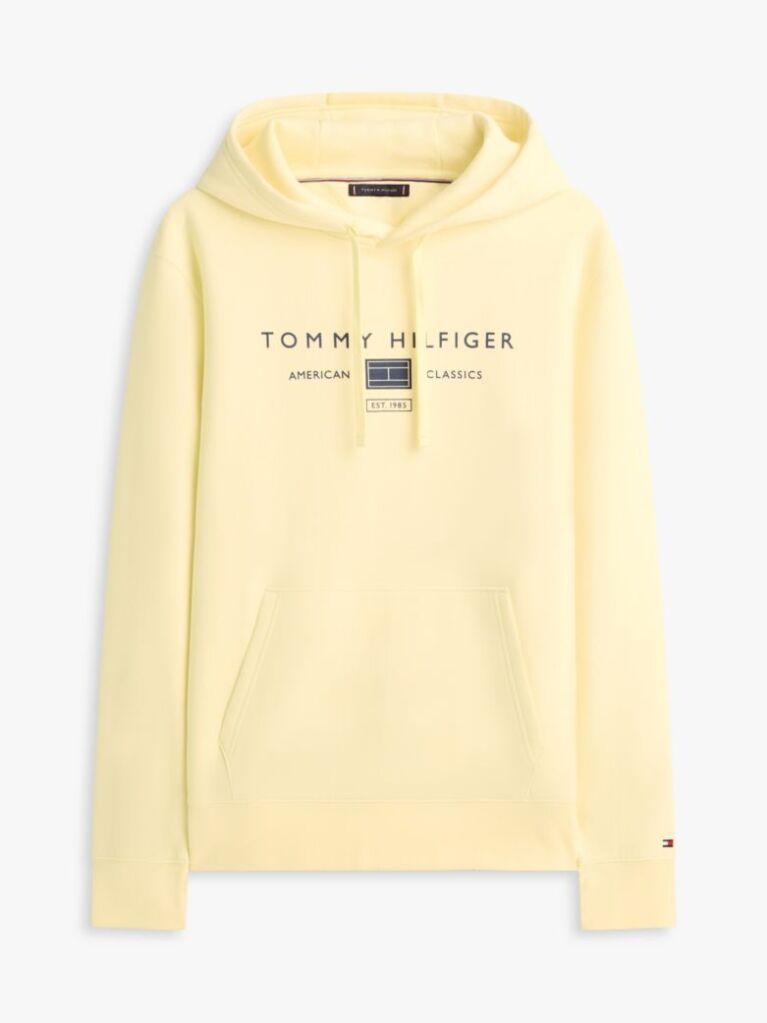 Κίτρινο Hoody Με Λογότυπο  Άνδρες