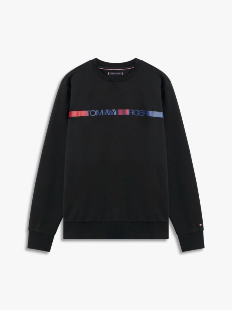 Black Logo Terry Sweatshirt  Men