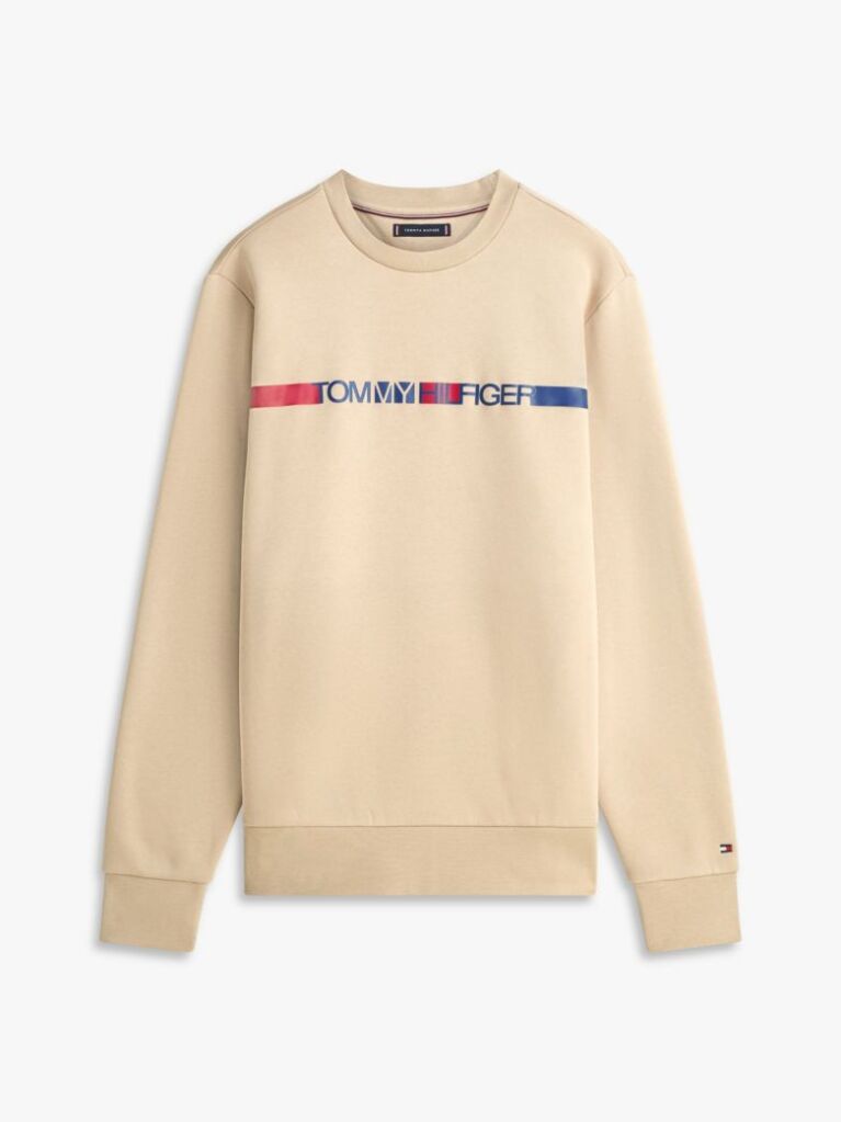 Beige Logo Terry Sweatshirt  Men