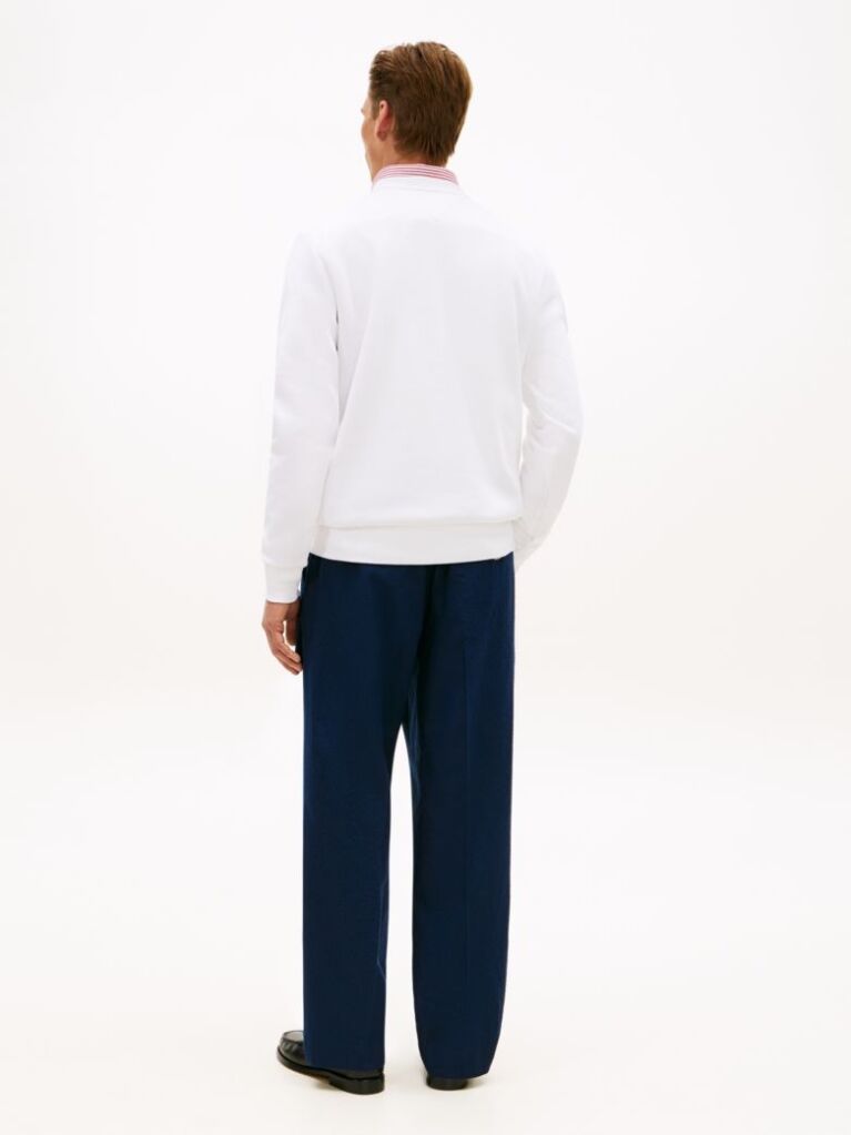 White Logo Terry Sweatshirt  Men