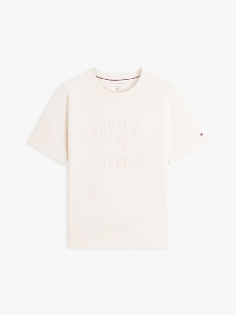 Άσπρο T-Shirt Με Λογότυπο  Άνδρες