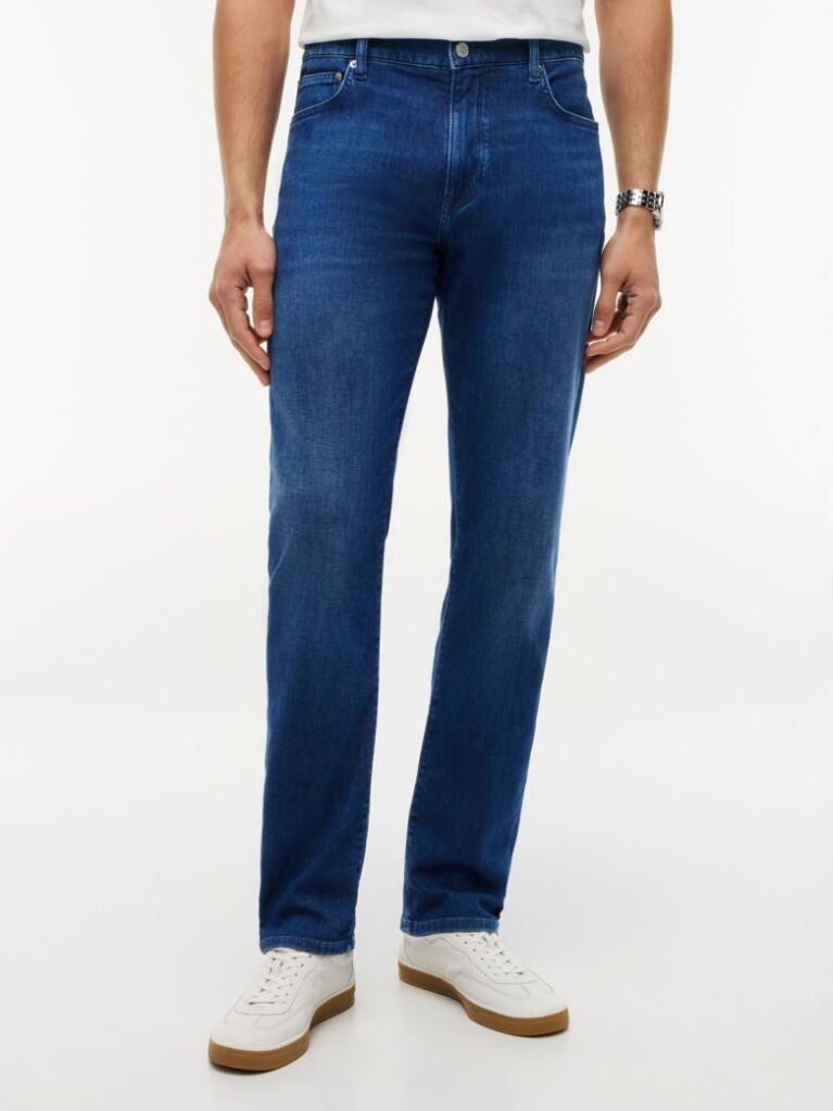 Blue Denton Slim Straight Leg Jeans  Men