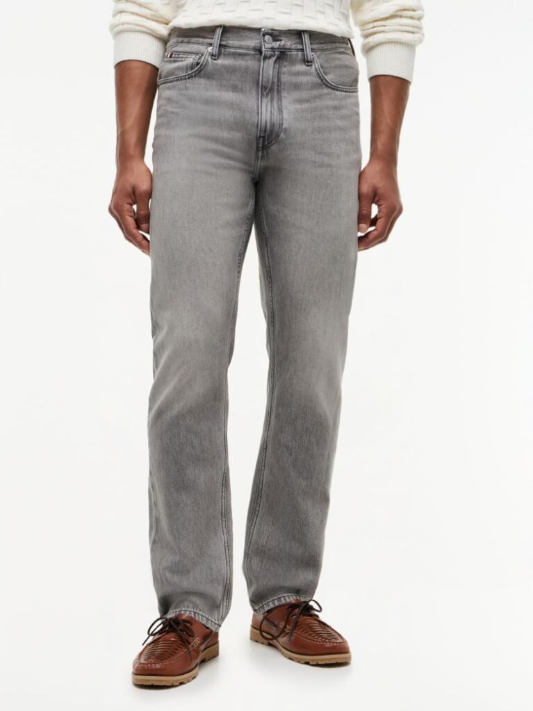 Grey Dover Faded Regular Straight Jeans  Men