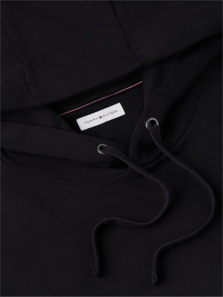 Black Back Graphic Relaxed Terry Hoody  Men