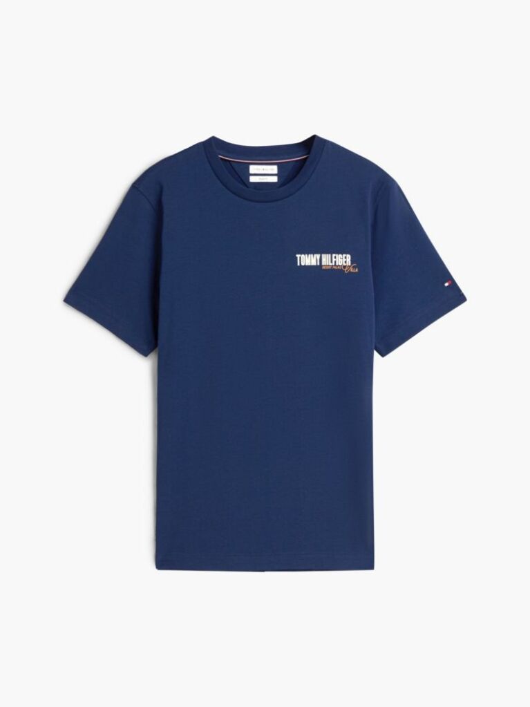 Blue Back Graphic Jersey T-Shirt  Men