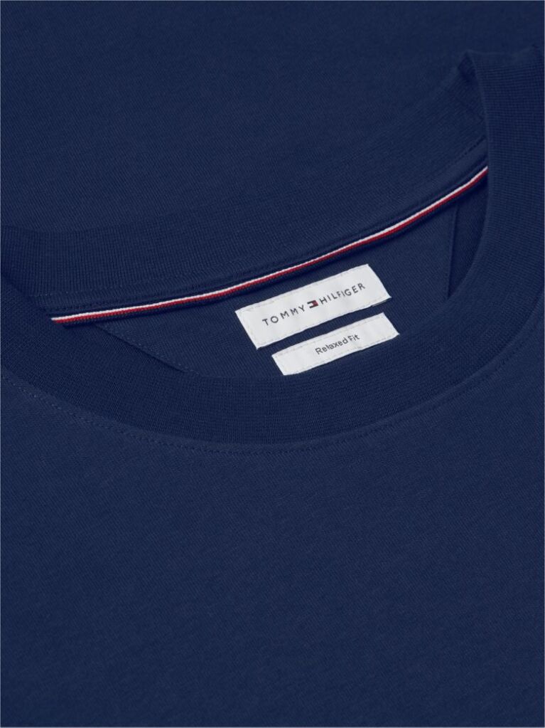 Blue Logo Colour-Blocked Relaxed T-Shirt  Men
