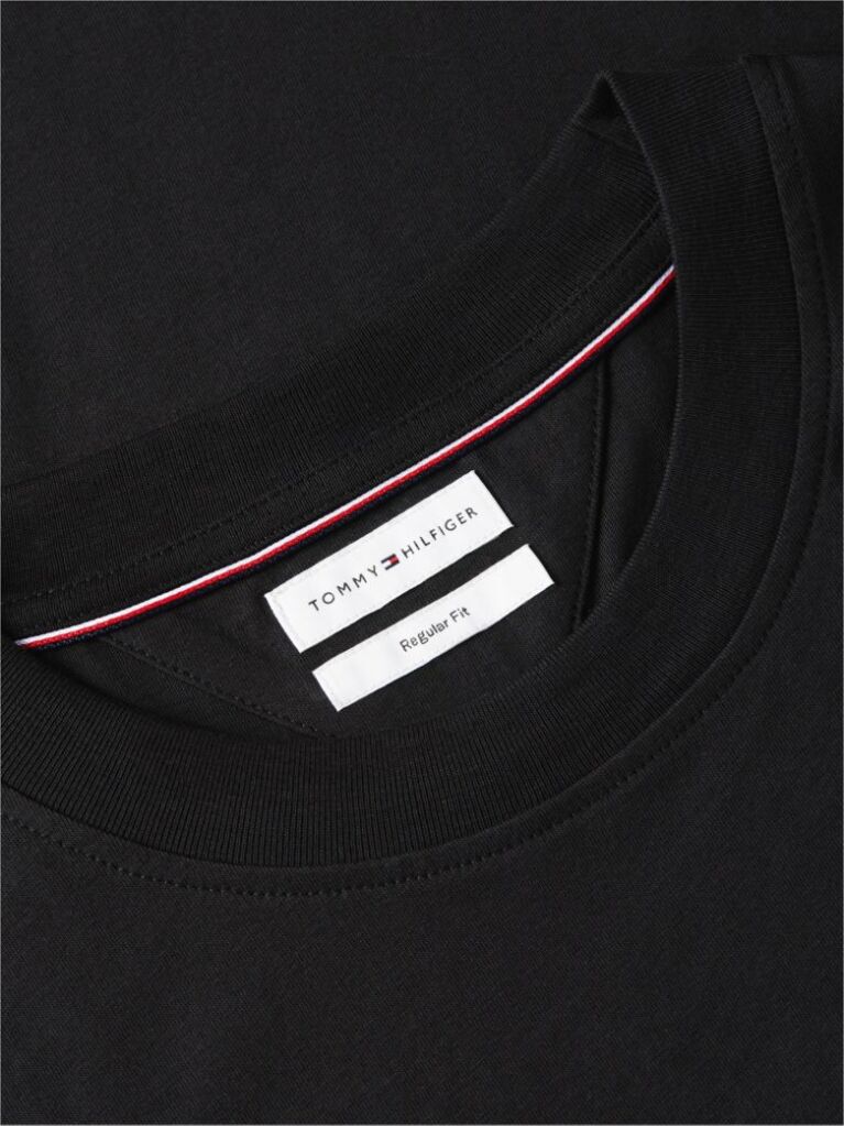 Μαύρο T-Shirt Με Κλασική Λαιμόκοψη Και Πίσω Σχέδιο  Άνδρες