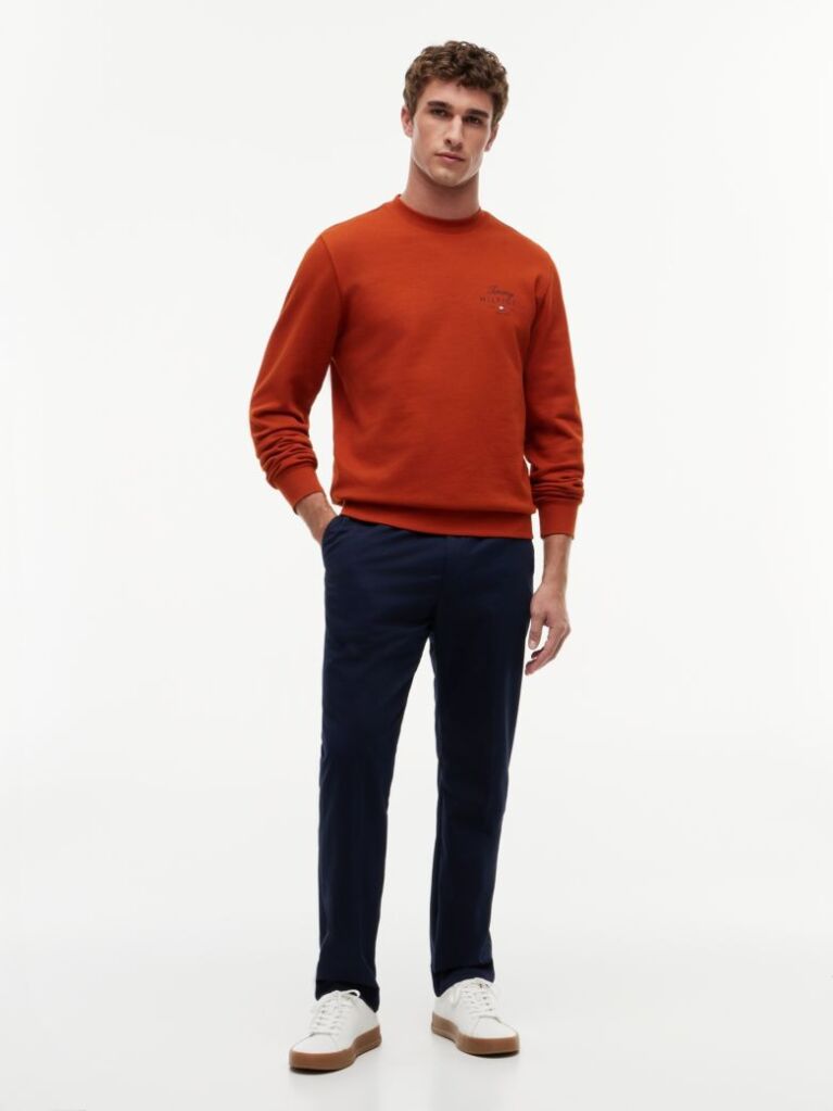 Orange Logo Sweatshirt  Men