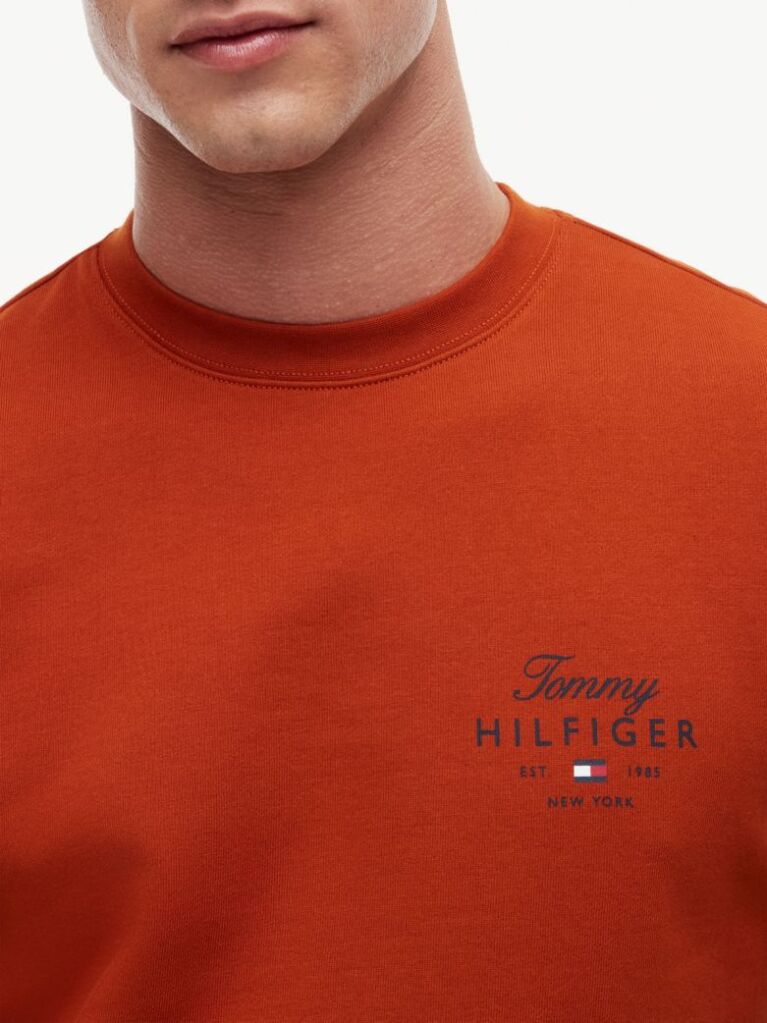 Orange Logo Sweatshirt  Men