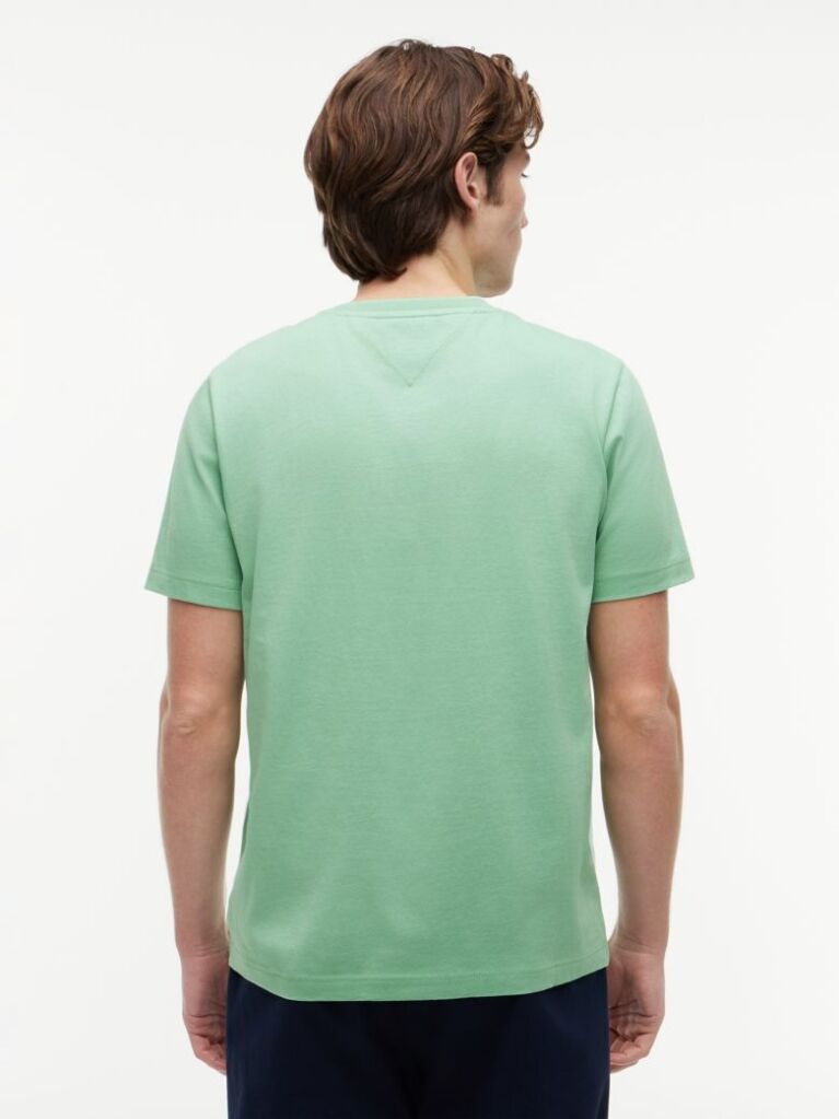 Πράσινο T-Shirt Με Κλασική Λαιμόκοψη Και Λογότυπο  Άνδρες