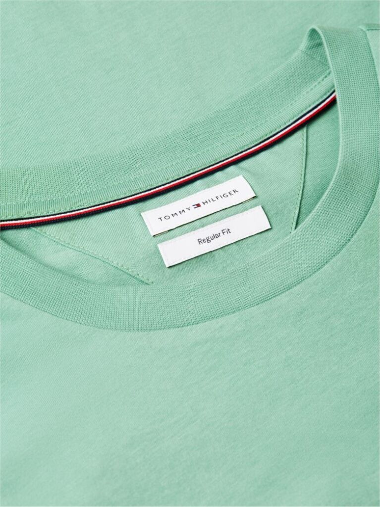 Πράσινο T-Shirt Με Κλασική Λαιμόκοψη Και Λογότυπο  Άνδρες