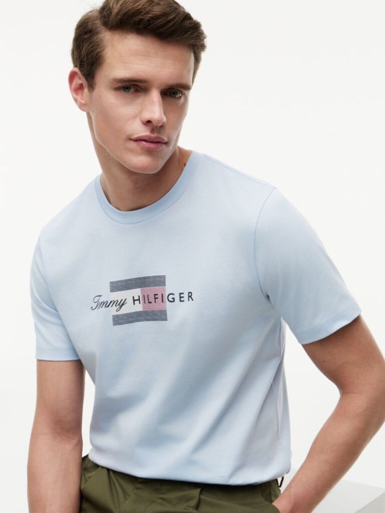 Blue Flag Graphic Jersey T-Shirt  Men