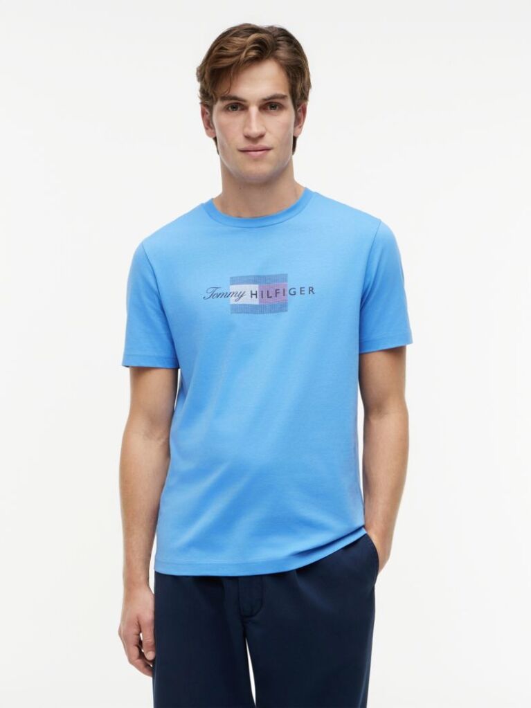 Blue Flag Graphic Jersey T-Shirt  Men