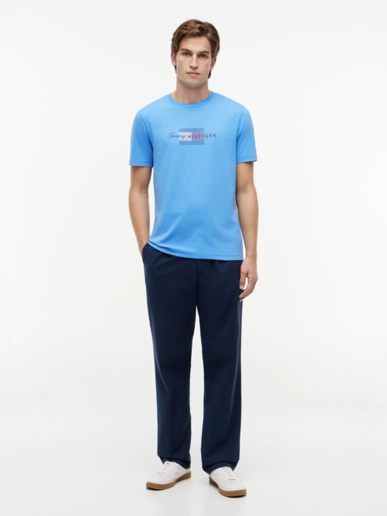 Blue Flag Graphic Jersey T-Shirt  Men