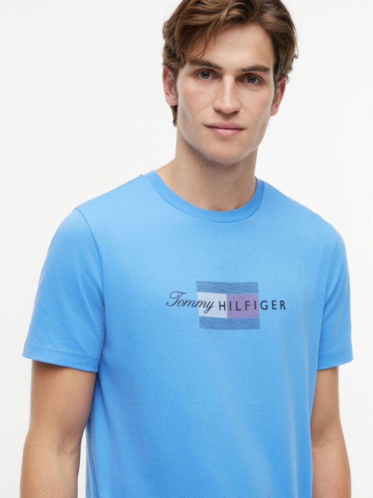 Blue Flag Graphic Jersey T-Shirt  Men