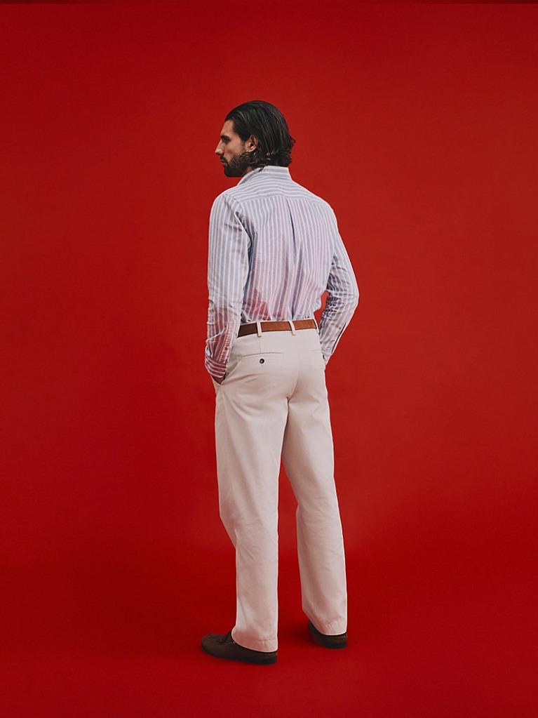 Multi Regular Fit Stripe Oxford Shirt  Men