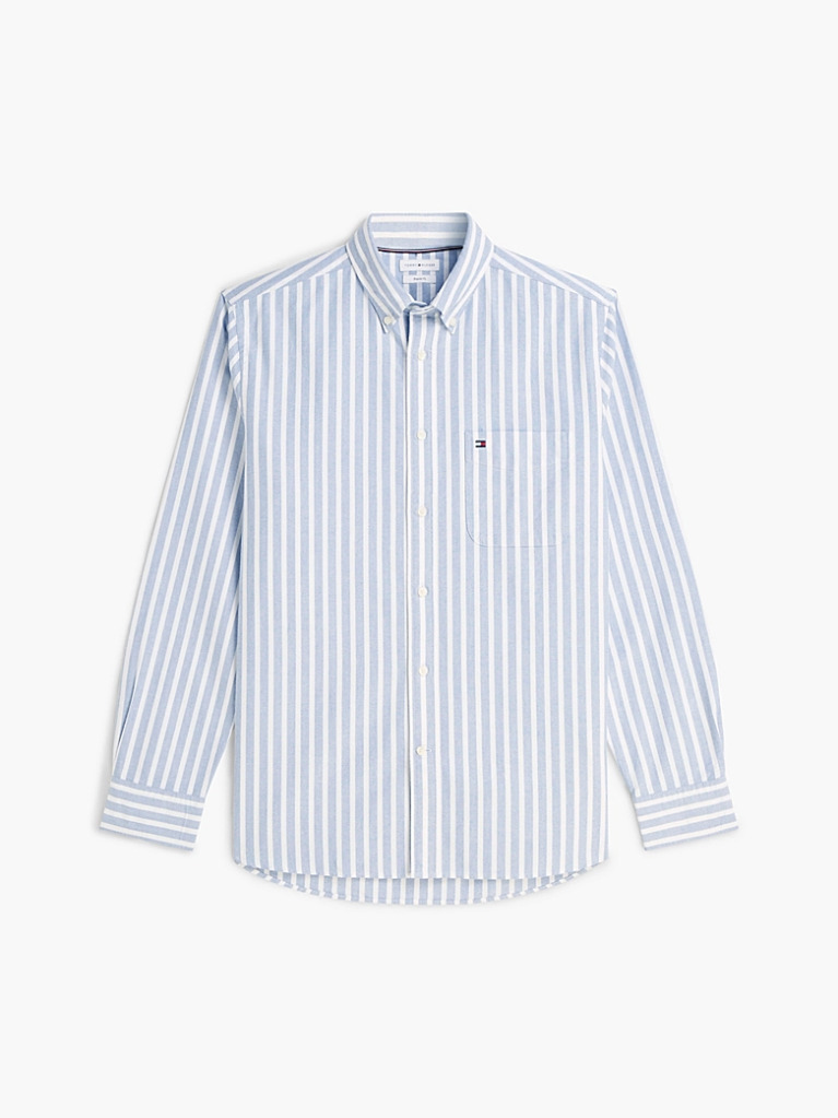Multi Regular Fit Stripe Oxford Shirt  Men