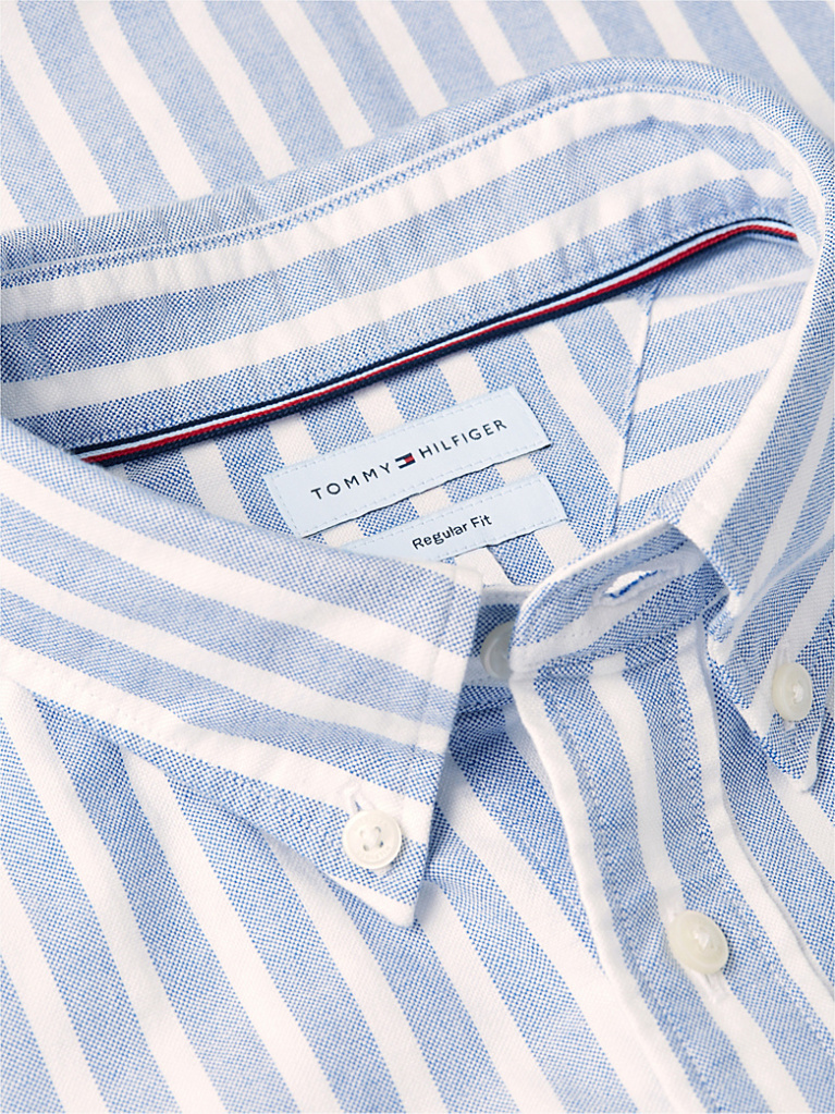 Multi Regular Fit Stripe Oxford Shirt  Men