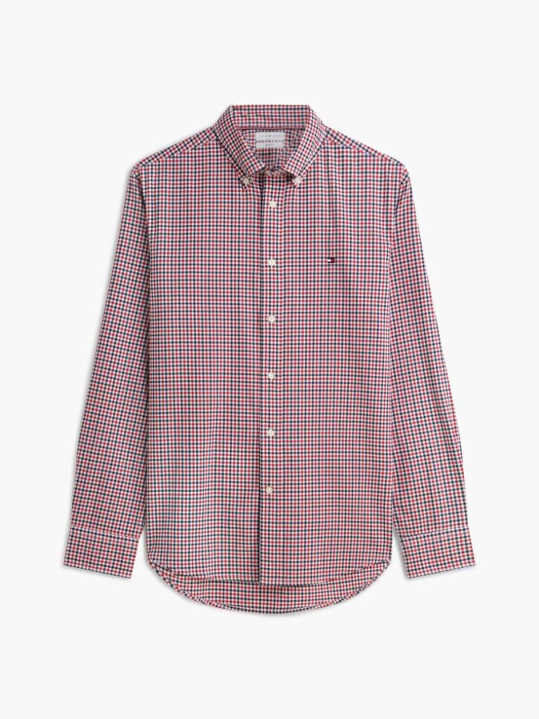Multi Flex Poplin Gingham Shirt  Men
