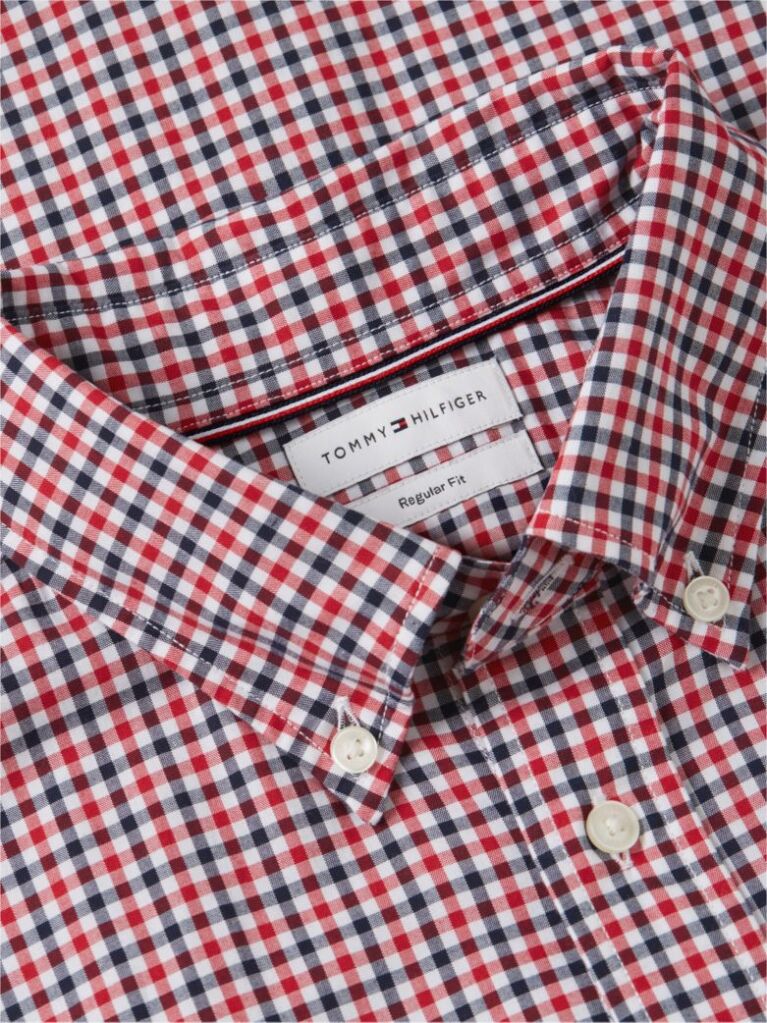 Multi Flex Poplin Gingham Shirt  Men