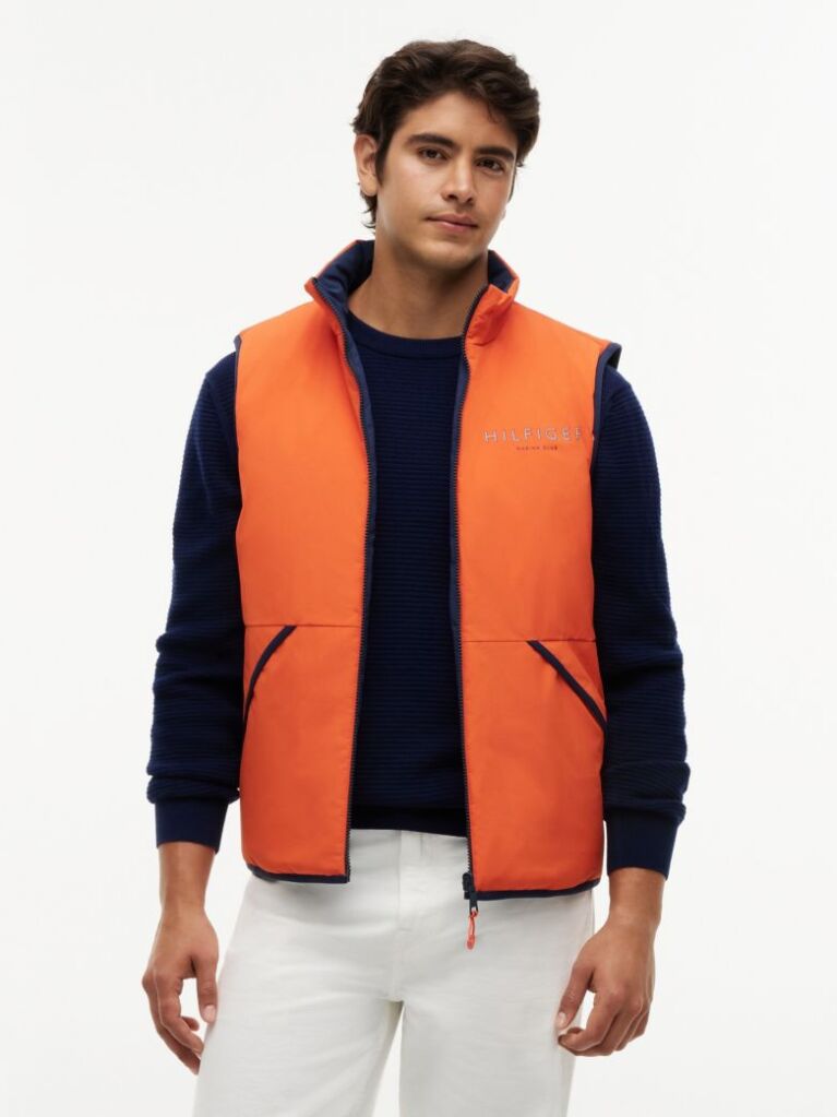 Orange Reversible Zip-Thru Regatta Gilet  Men