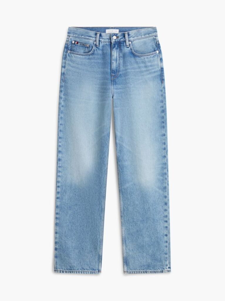 Blue Whiskered Relaxed Jeans  Men