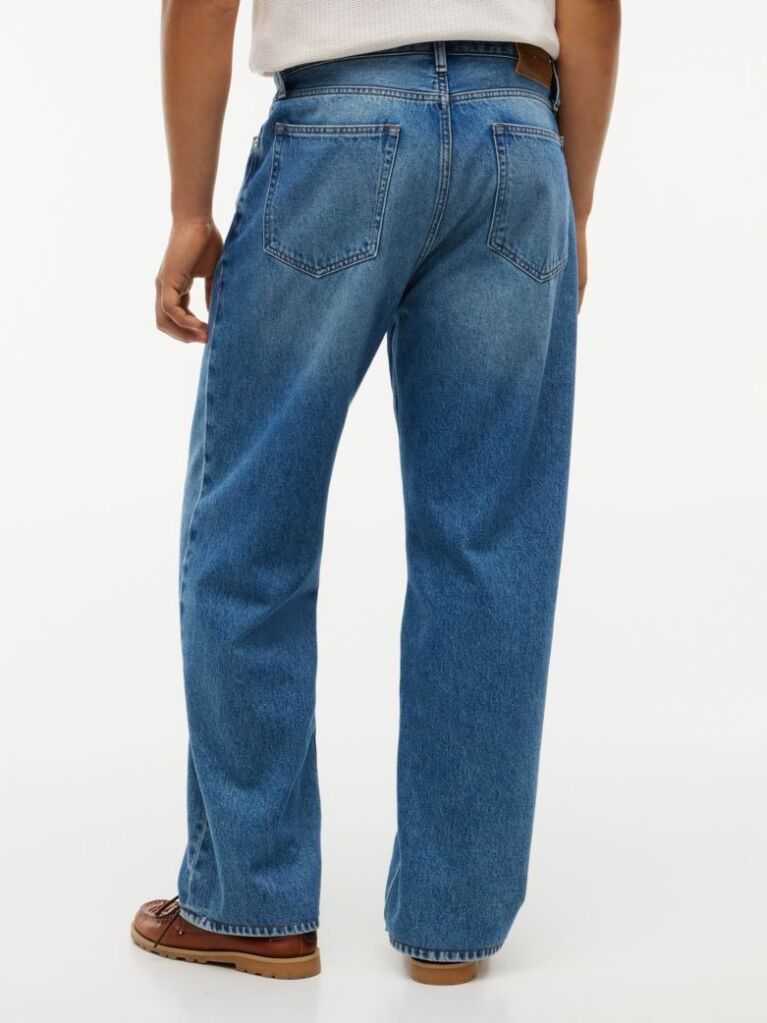Blue Faded Loose Jeans  Men