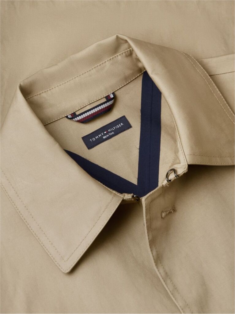 Beige New York Label Relaxed Car Coat  Men