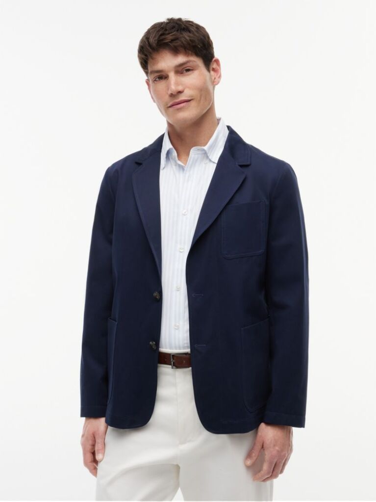 Blue New York Label Boxy Fit Blazer  Men
