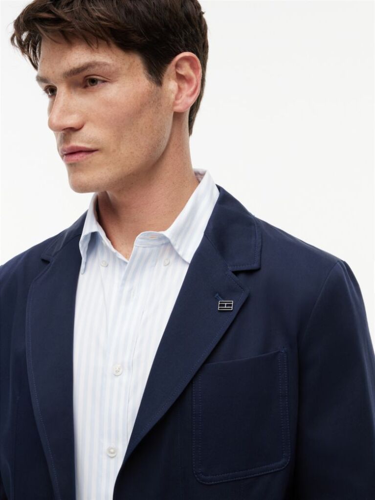 Blue New York Label Boxy Fit Blazer  Men