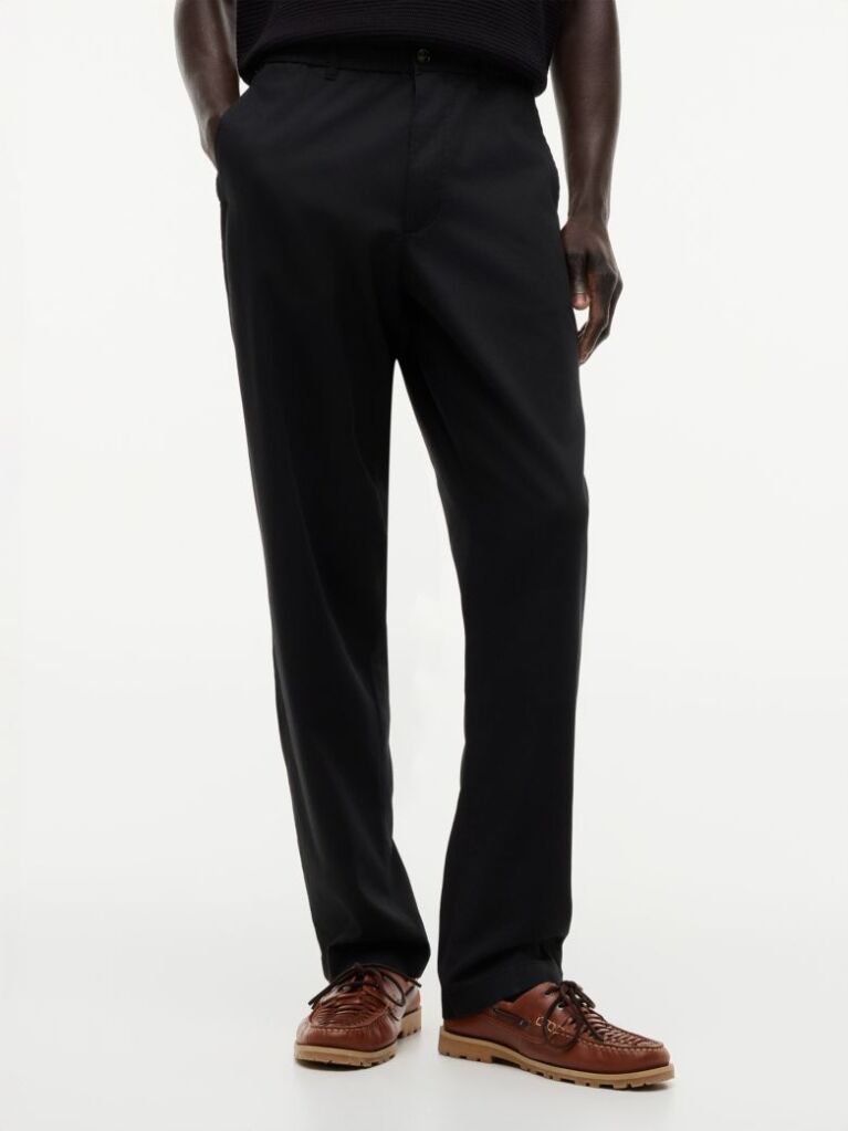 Black Dover Elasticated Regular Twill Chinos  Men
