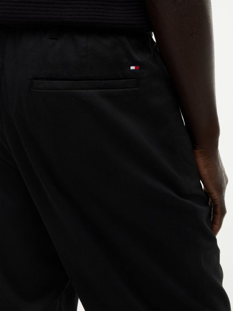 Black Dover Elasticated Regular Twill Chinos  Men