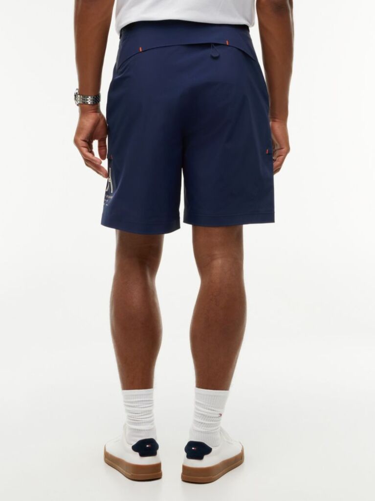 Blue Relaxed 9.5" Inseam Regatta Cargo Bermuda Shorts  Men
