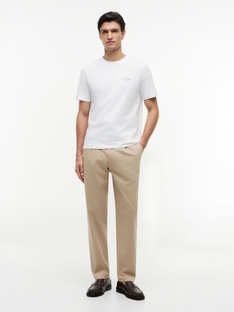 White Back Logo Jersey T-Shirt  Men