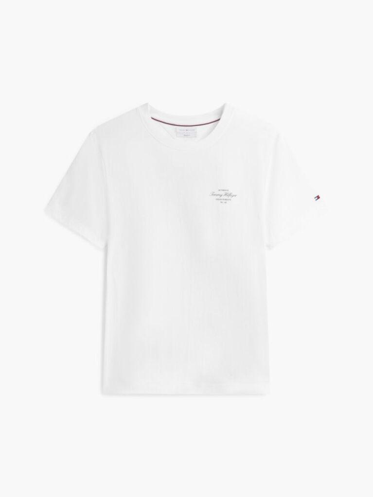 White Back Logo Jersey T-Shirt  Men